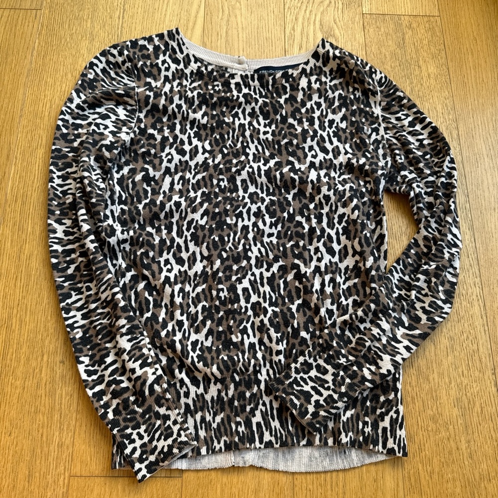 French Connection Animal Print Knit Top